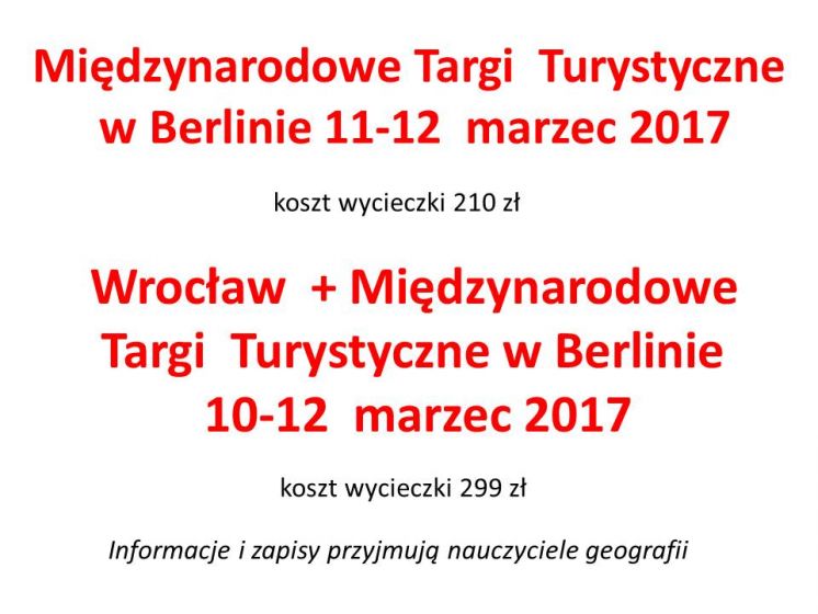 Międzynarodowe Targi Turystyczne 2017