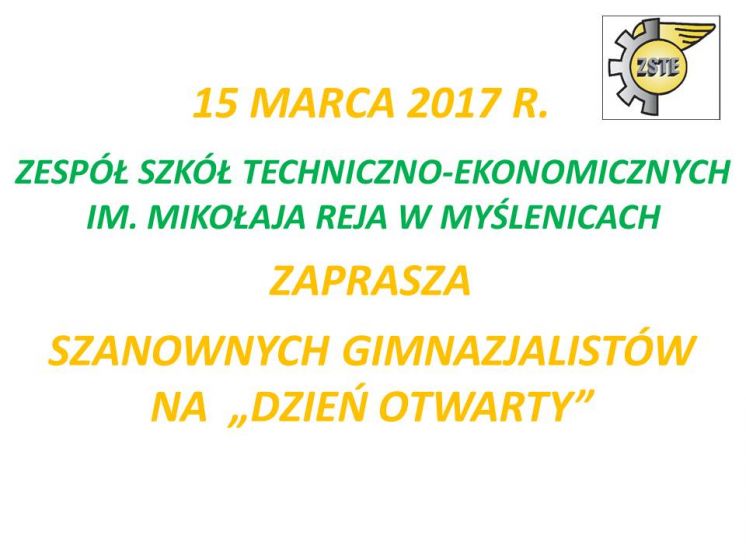 Dzień Otwarty w ZSTE 2017