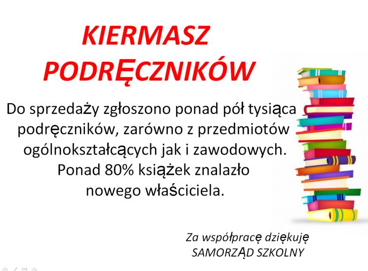 Podsumowanie kiermaszu podręczników 2016