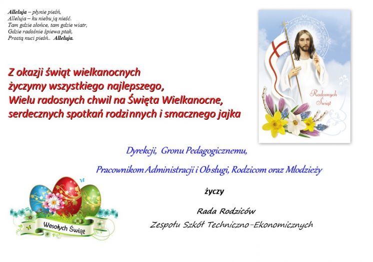 ŻYCZENIA WIELKANOCNE RADY RODZICÓW 2018