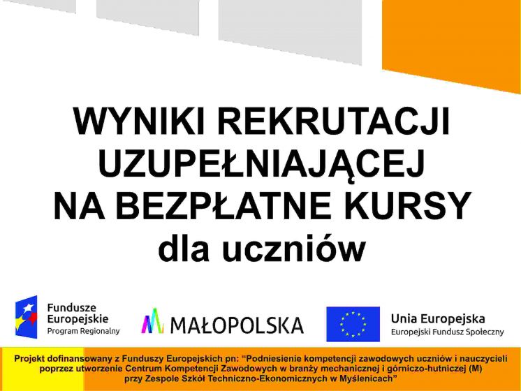 Lista uczniów zakwalifikowanych do projektu w dniu 13.09.2019